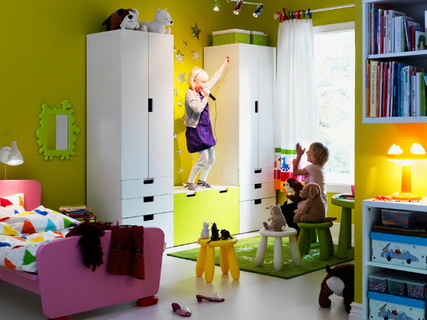 IKEA colorful kids room