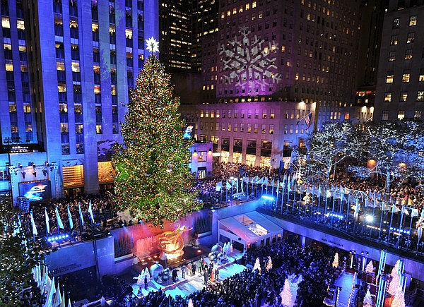 The Rockefeller Center tree lighting ceremony The 10 Most Amazing Christmas Trees in the U.S.