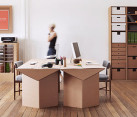 Cardboard furniture from Karton