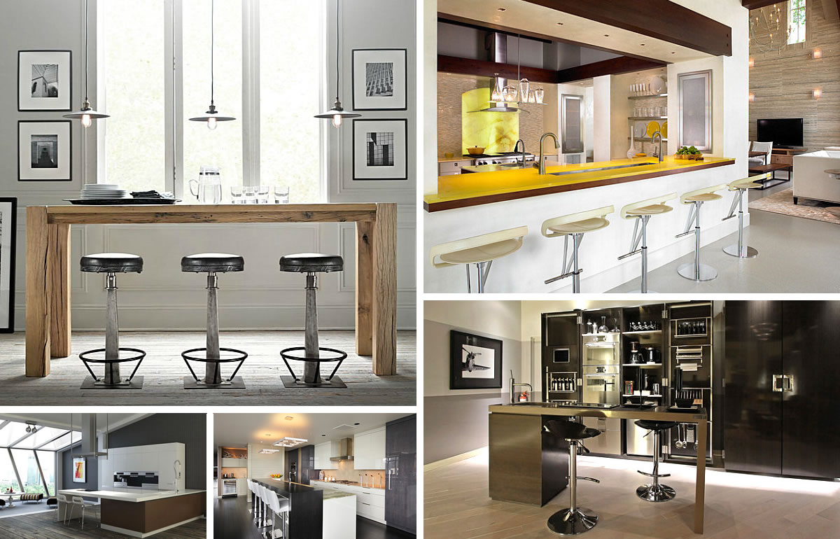bar style kitchen designs