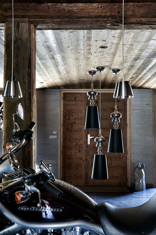 Rustic one oak chalet in the french alps charms with its touch of ... Chalet Blanc inspiration