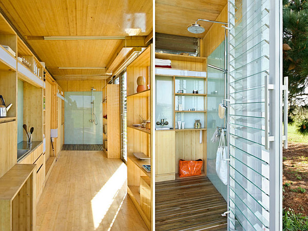 Compact and Sustainable Port-A-Bach Shipping Container Holiday Home