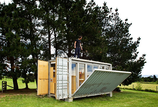 Compact and Sustainable Port-A-Bach Shipping Container Holiday Home