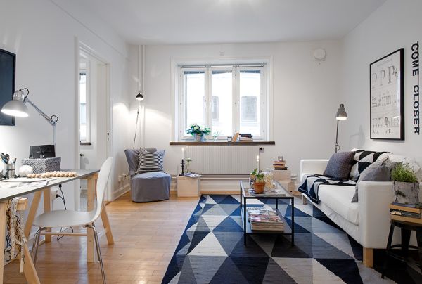 Tiny Swedish Apartment Showcases How to Decorate Small Living ...