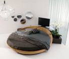 Simple and elegant way to use the circle bed in a modern home