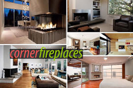 Sleek Corner Fireplaces with Modern Flair
