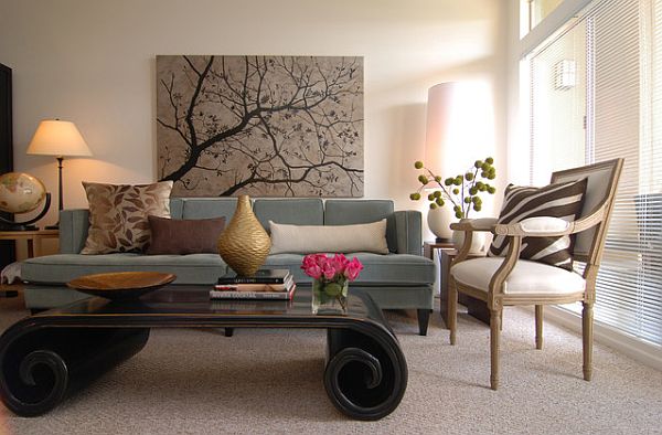 traditional living room art work - Decoist