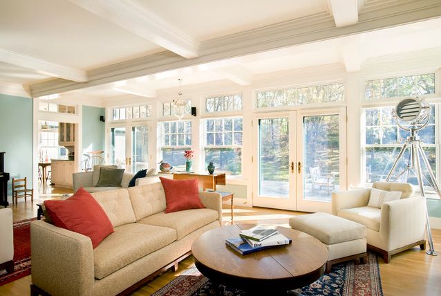 oversized windows in living room