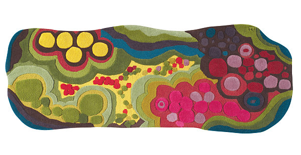 Abstract floral runner from Angela Adams