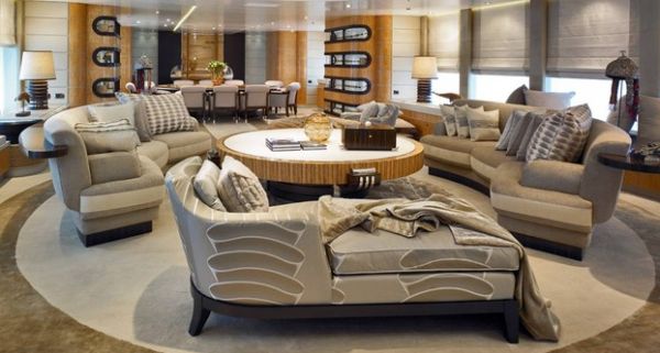 Modern Chaise Lounge Living Room Arrangement for Modern Garage