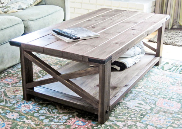 Rustic X Coffee Table