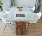 DIY Concrete Dining Table