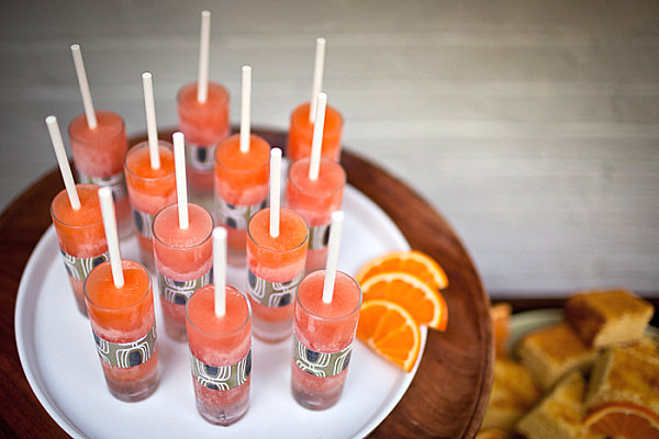 Delicious frozen treats at a mid century party