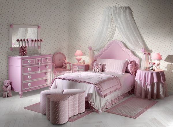 Stylish Girls Pink Bedrooms Ideas