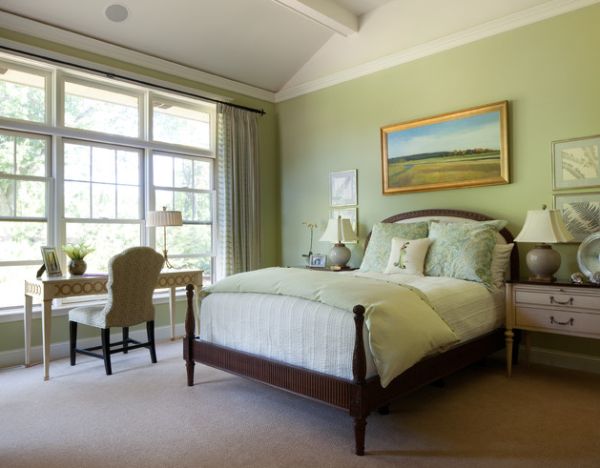 Softer tones and pale green shades are perfect for putting your mind at ease!