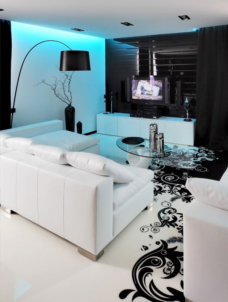 Black White And Teal Living Room Amazing Bedroom Living