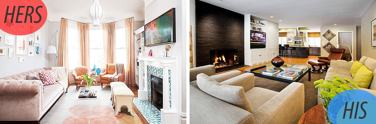 his hers living room ideas Masculine Living Rooms vs Feminine Living Rooms