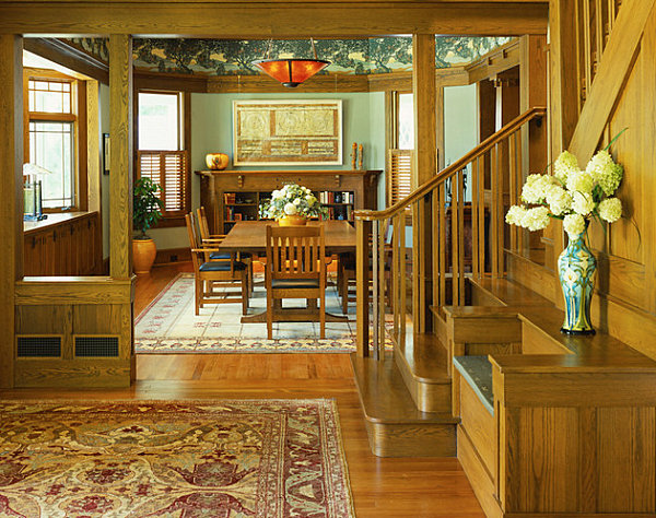 Unique Craftsman Style Decorating for Large Space