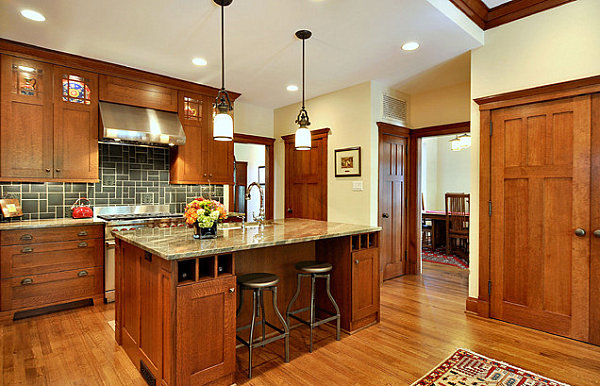 craftsman house kitchen design