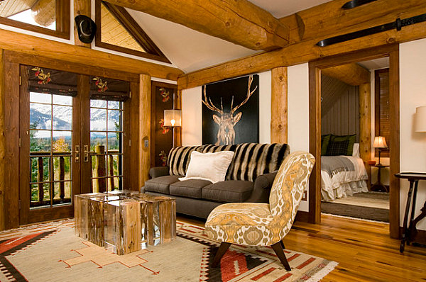 Rustic country living room Country Home Decor with Contemporary Flair