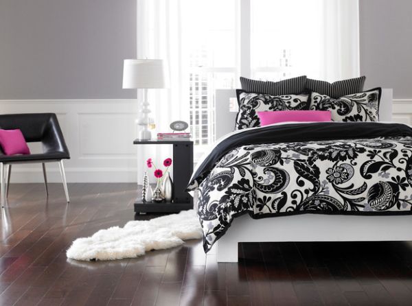 Black And White Modern Bedroom Home Decorating Excellence