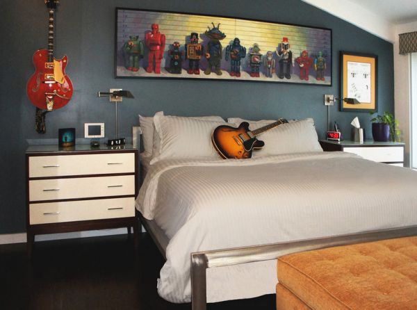 RocknRoll themed bedroom for those who prefer melodious dreams!