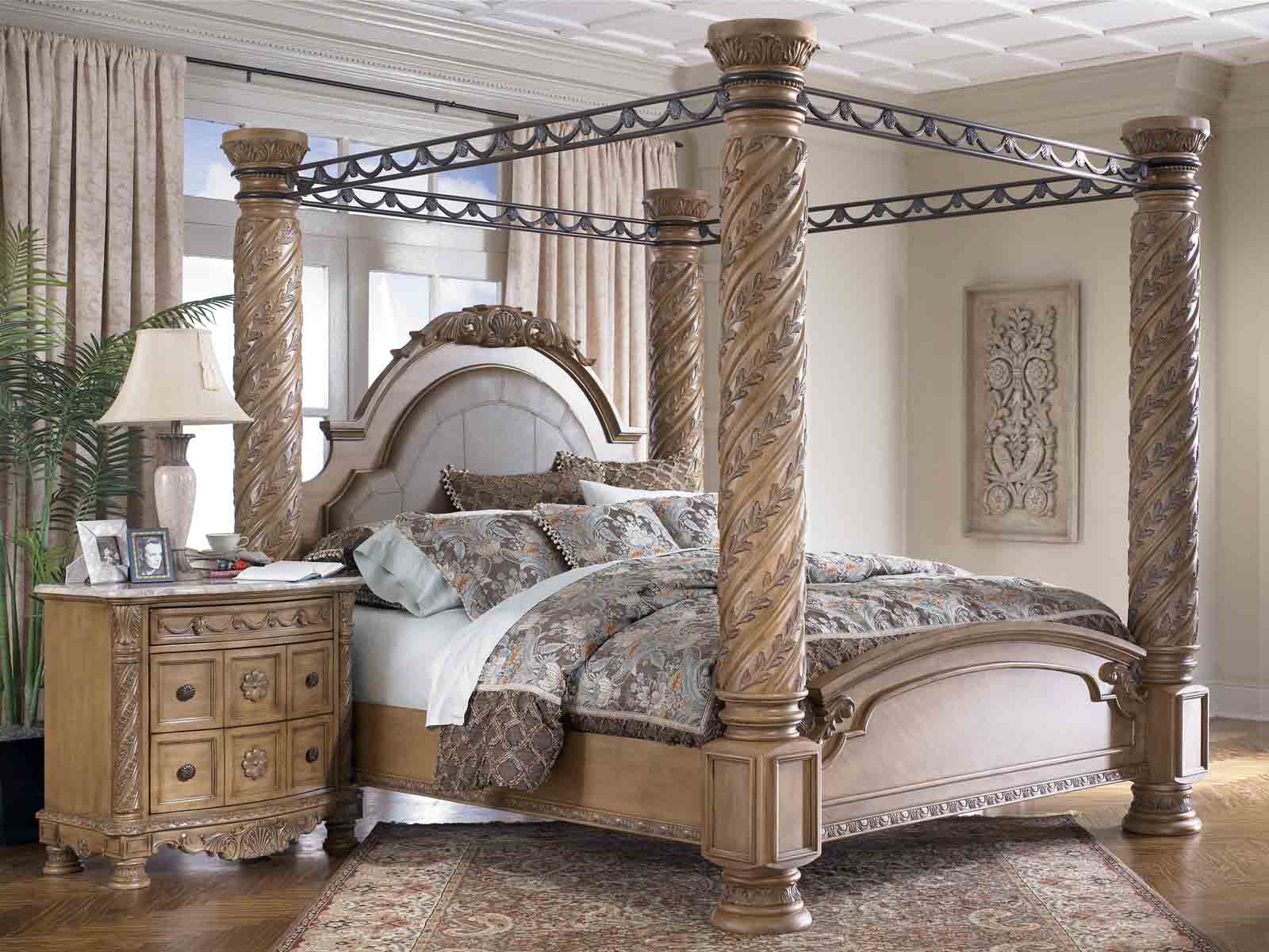 wrought iron wood bedroom furniture