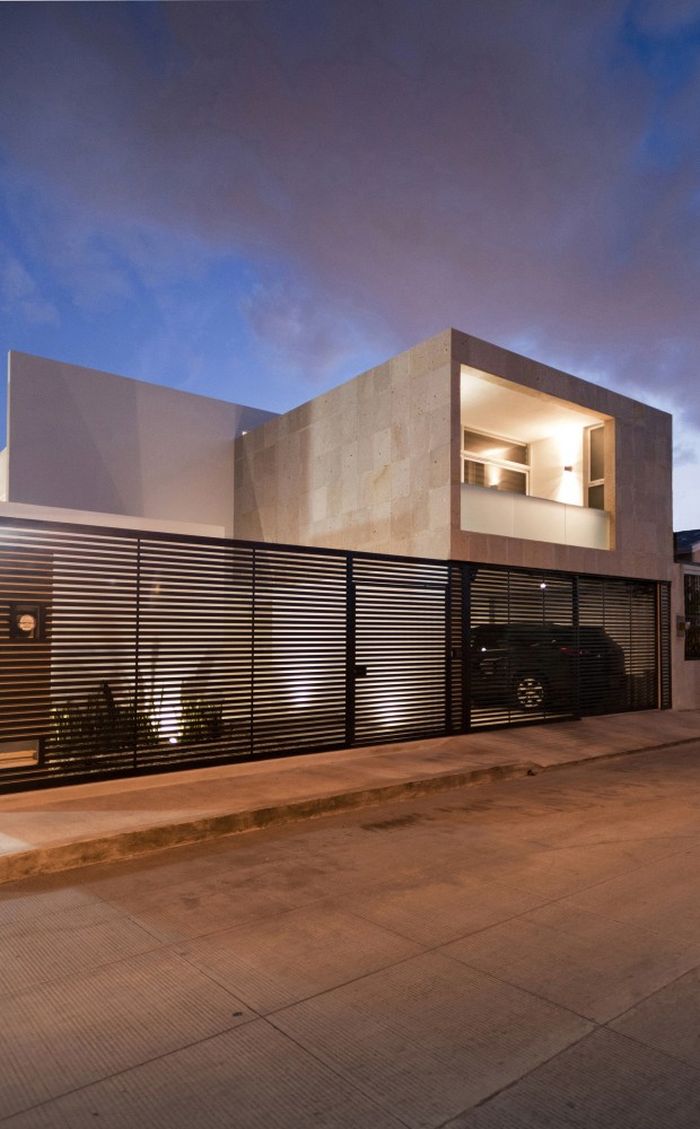 Lovely outdoor lighting idea Interior Courtyard And High Ceiling Shape Clever Cancún House