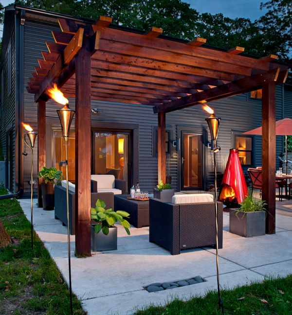 New Contemporary Pergola for Living room