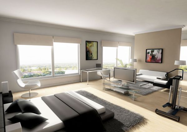 Bachelor-pad-bedroom-design-idea-for-sma