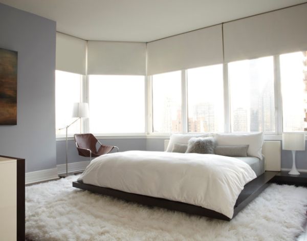 ... bachelor bedroom in white Neutral colors are ideal for small bedrooms