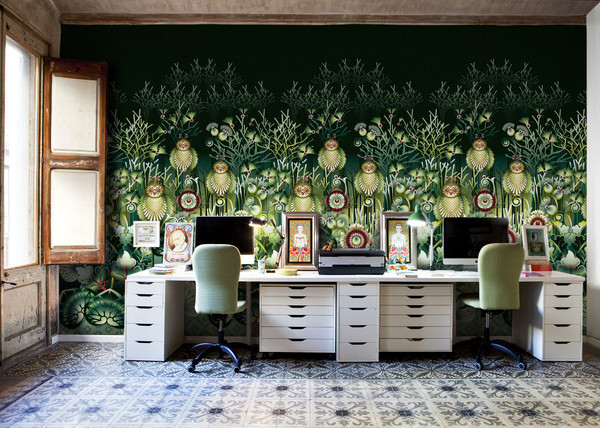 His and Hers office space