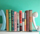 Creative diy telephone bookends