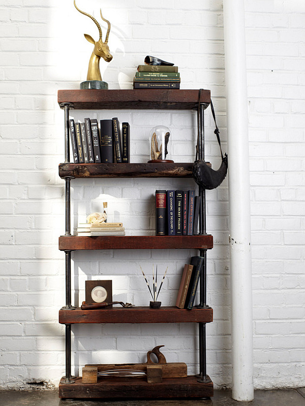 Industrial Pipe Shelves DIY