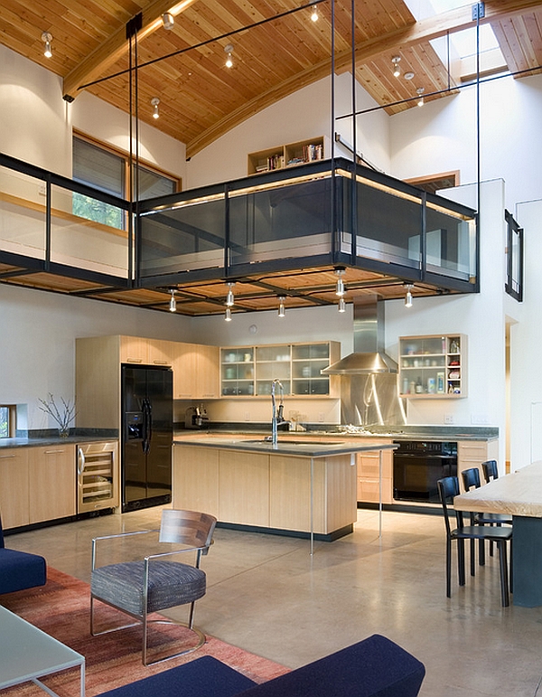 Modern Mezzanine Floor Design Home for Small Space