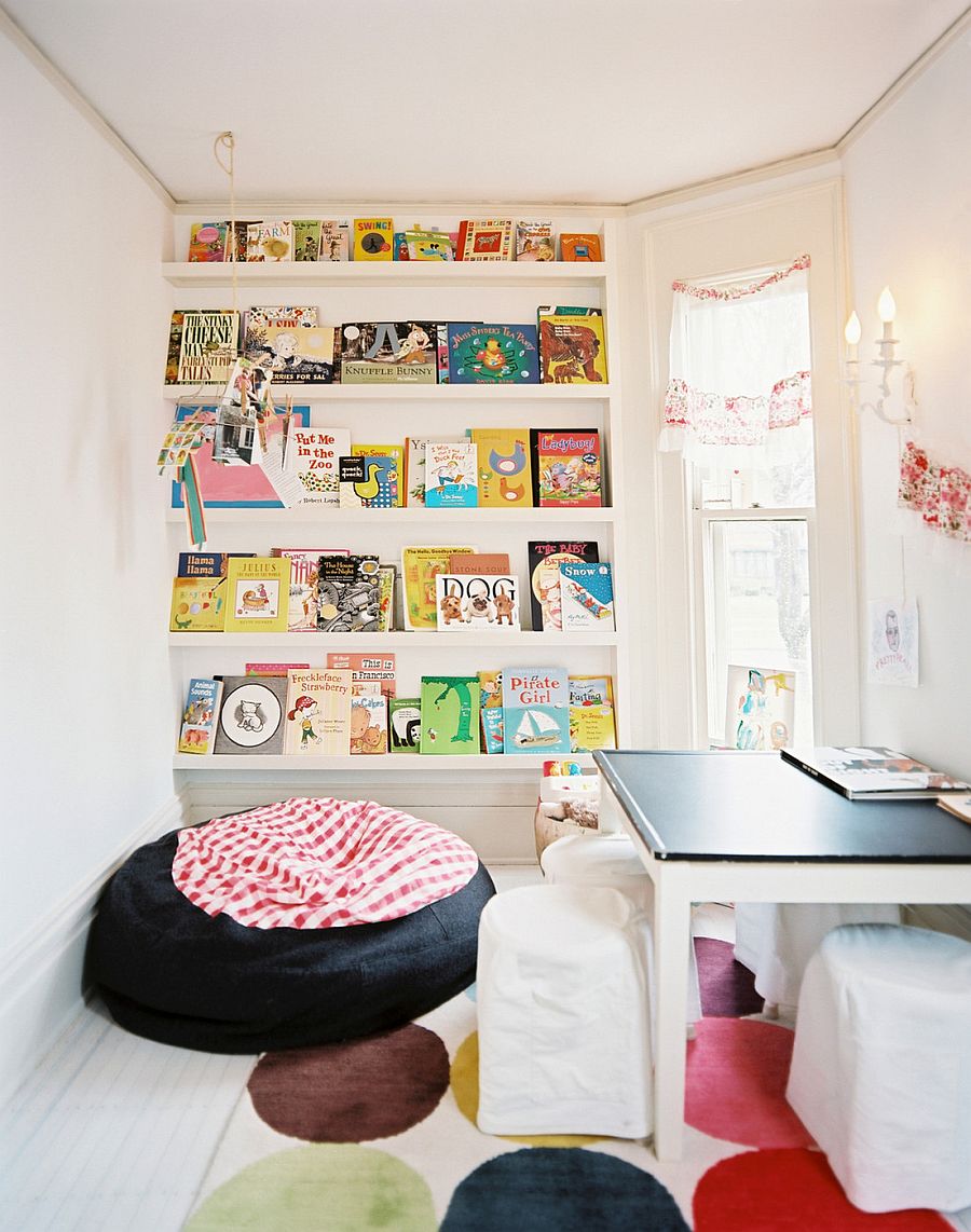 Space Saving Book Shelves and Reading Rooms