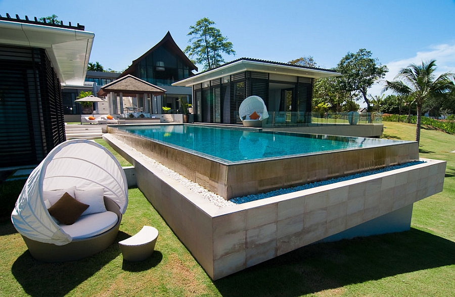 Refreshing poolside patio with sea views Luxurious Villa In Thailand Blends Serene Elegance With Stunning Sea Views