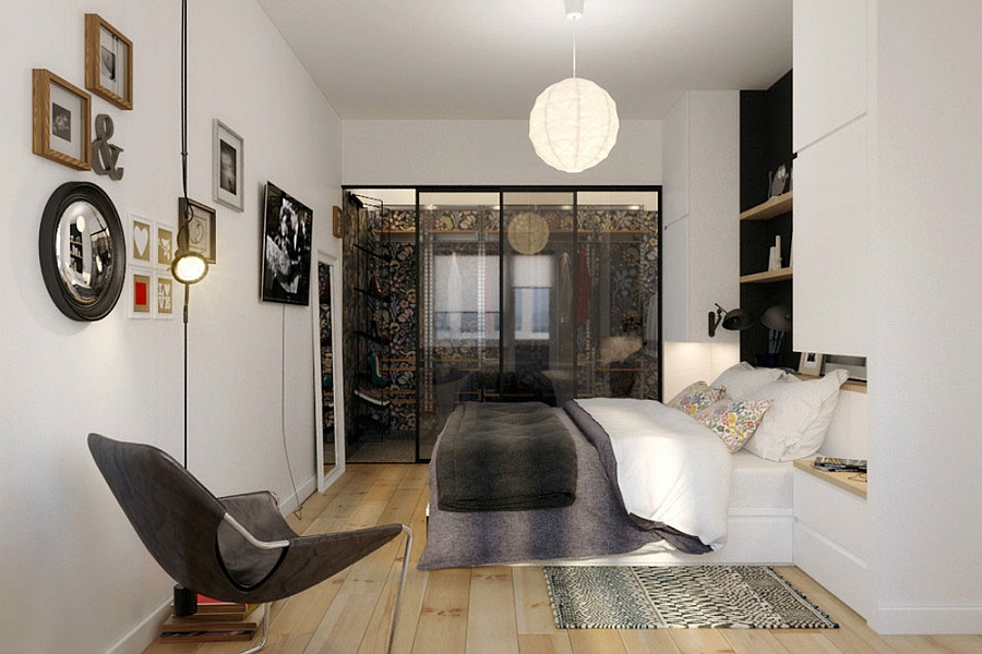 Trendy small bedroom design idea
