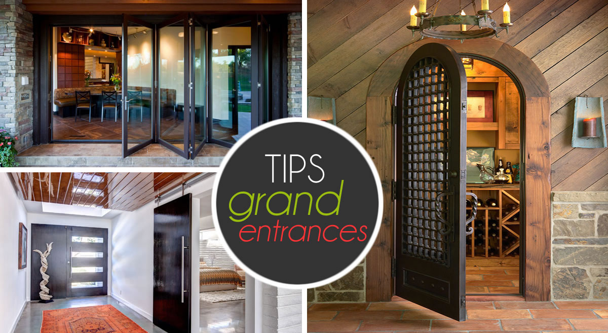 Entrance decorating, door designs, pictures