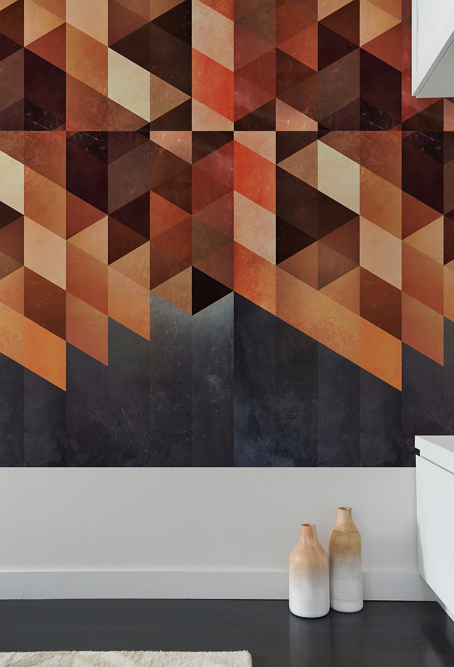 Create A Captivating Accent Wall With Geometric-Patterned Wall Tiles