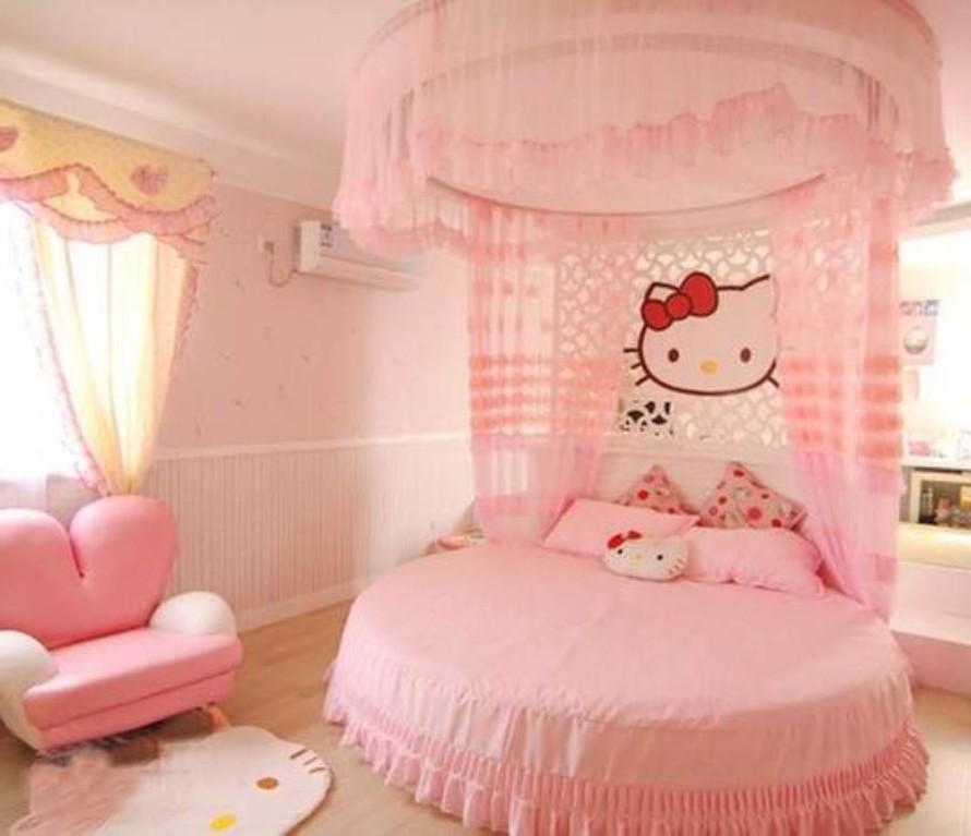 Bedroom . Hello Kitty Room Decorating Ideas for Chic Look 