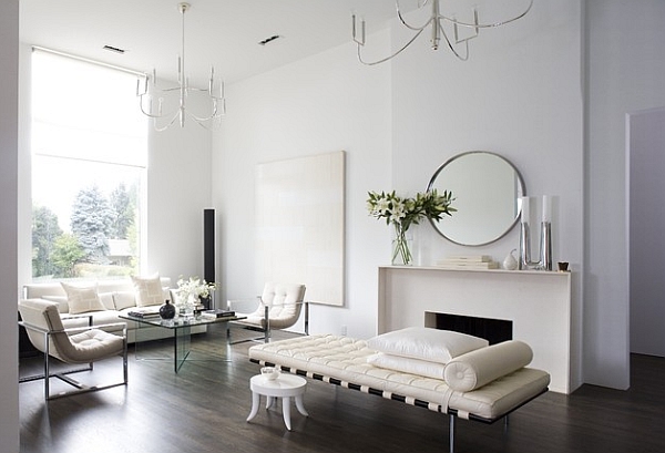 Beautiful minimalist home in white