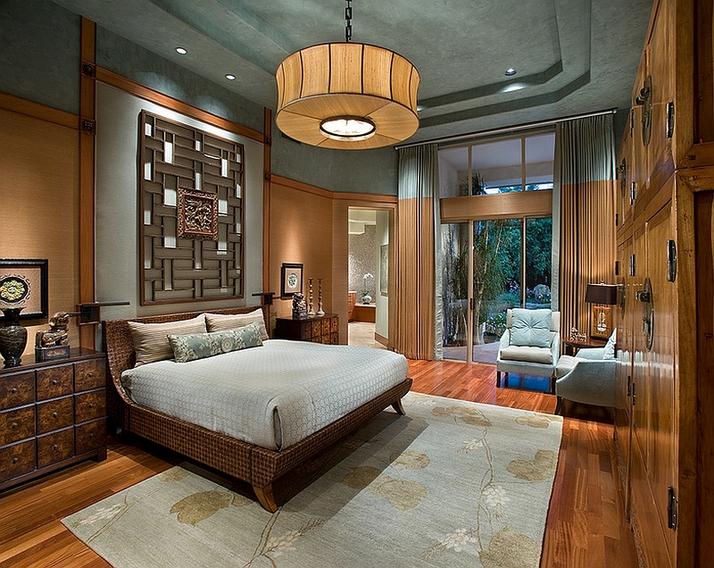 Asian Inspired Bedrooms Design Ideas, Pictures