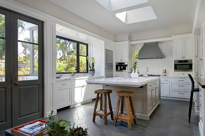 Zigzag Patterns in Kitchen: Chevron And Herringbone