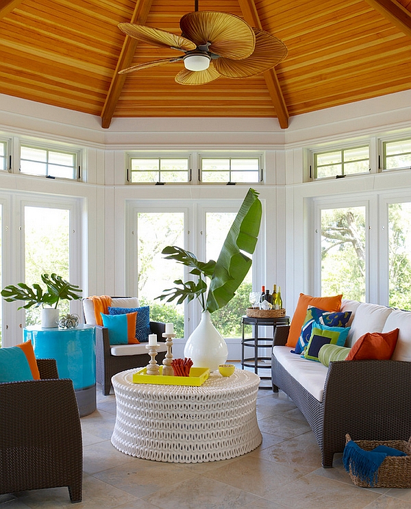 Tropical style porch idea