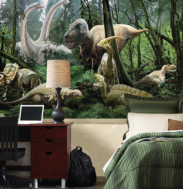 Amazing bedroom brings alive the Jurassic age with the Dinosaur themed ...