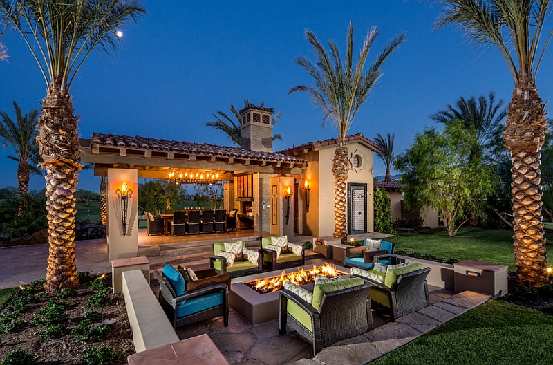 Sunken seating areas that spark conversations Seating désign patio