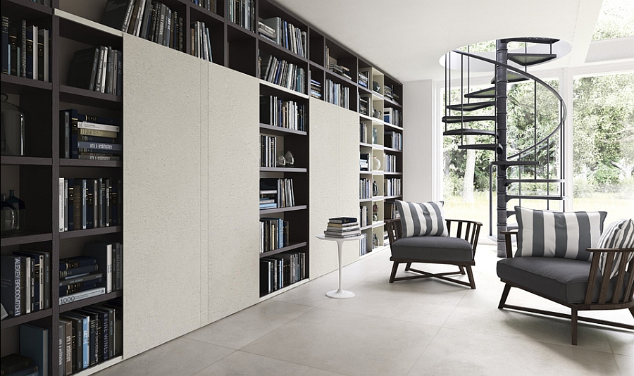 Contemporary Living Room Wall Units And Libraries, Ideas