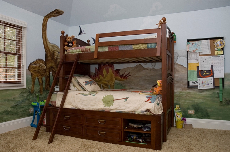 ... bunk bed with storage in a awesome boys