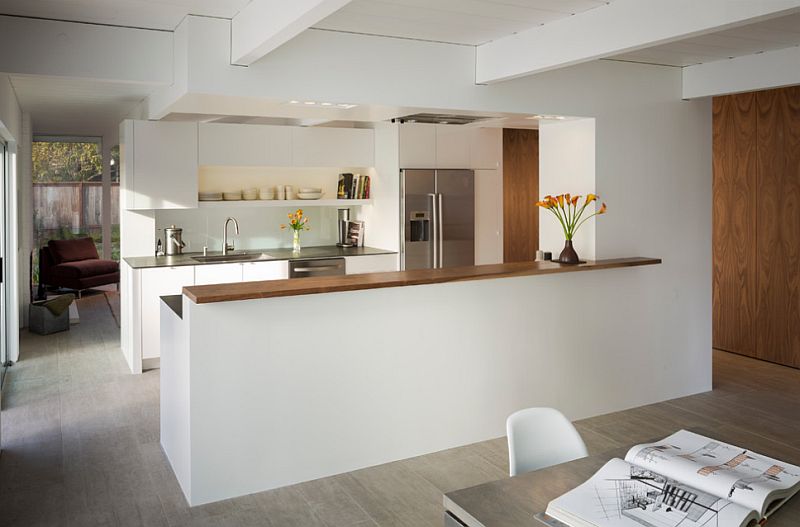 half wall kitchen